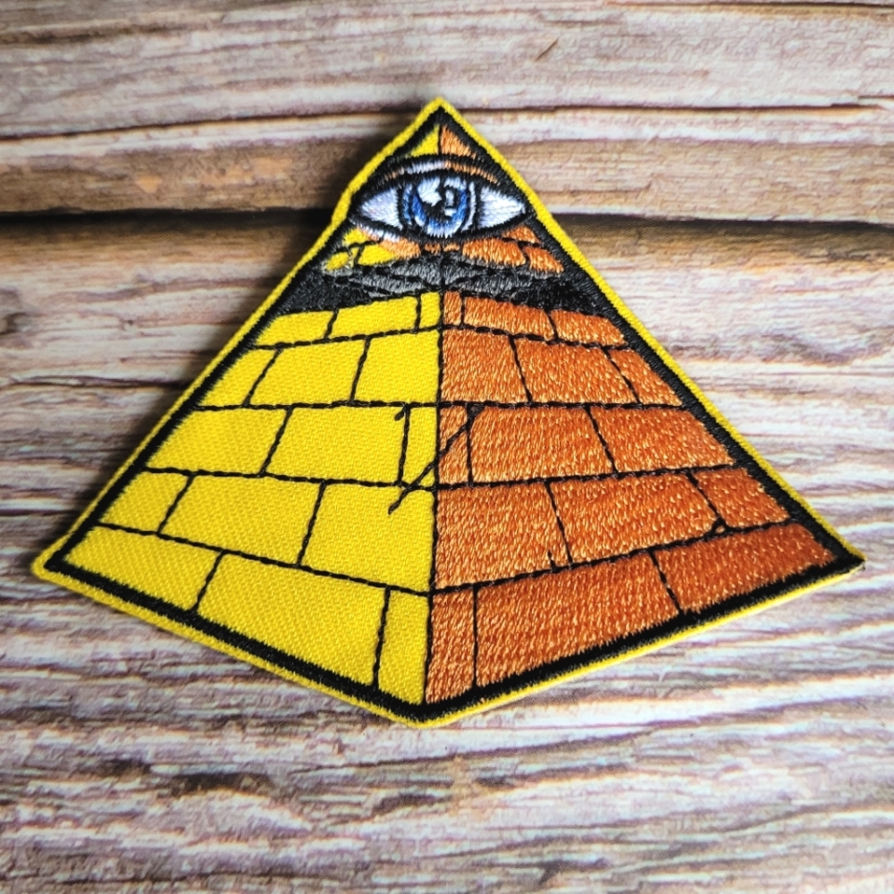 All Seeing Eye Free Masons Egyptian Pyramid Occult Gothic Witchy Patch